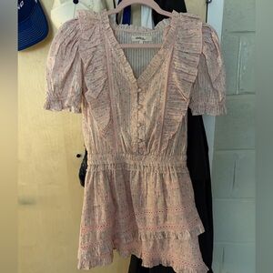 LoveShackFancy pink dress